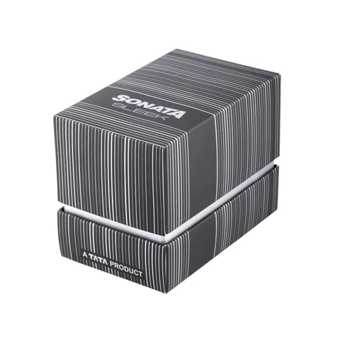 Sonata Quartz Analog Blue Dial Stainless Steel Strap Watch for Men