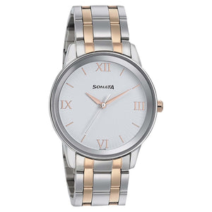 Wedding Edition - White Dial Bimetal Strap Watch