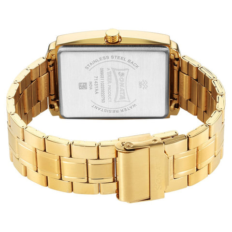 Sonata Utsav Brown Dial Watch for Men