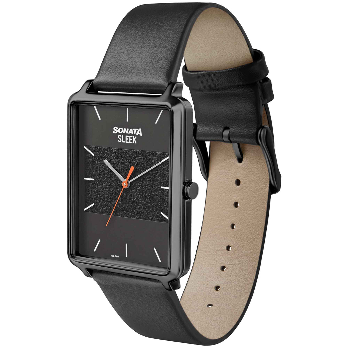 Sonata Quartz Analog Leather Strap Watch for Men