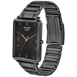 Sonata Quartz Analog Stainless Steel Strap Watch for Men
