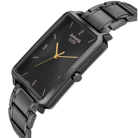 Sonata Quartz Analog Stainless Steel Strap Watch for Men