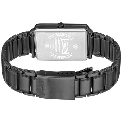 Sonata Quartz Analog Stainless Steel Strap Watch for Men