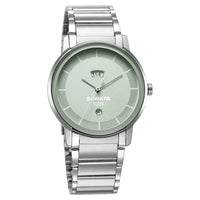 Sleek Green Dial Analog with Day and Date Watch for Men