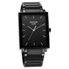 Sleek Black Dial Alog Watch for Men