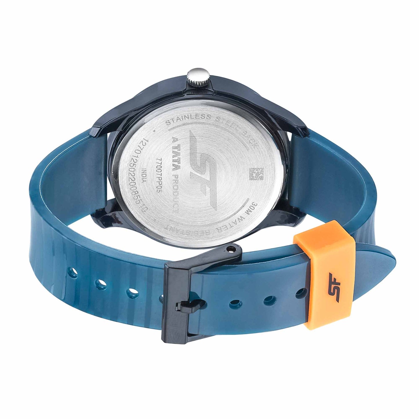 SF Sport Blue Dial Silicone Strap Analog Watch for Men