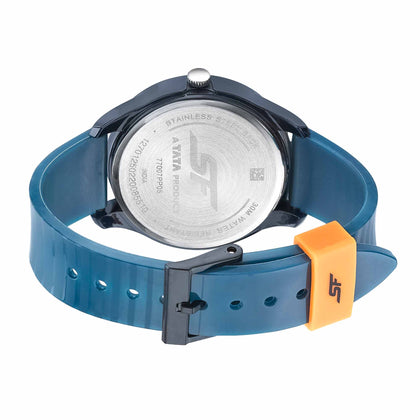 SF Sport Blue Dial Silicone Strap Analog Watch for Men