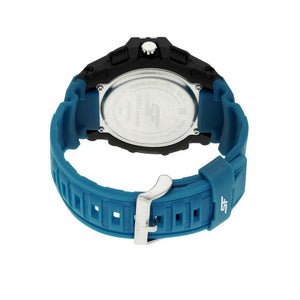 SF Quartz Analog Digital Black Dial Plastic Strap Watch for Men