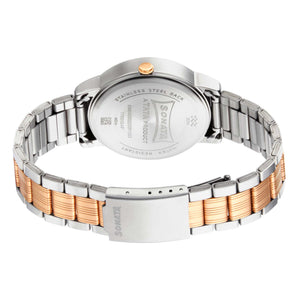 Sonata Quartz Analog with Day and Date White Dial Metal Strap Watch for Men