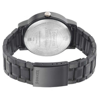 Sonata Quartz Analog Black Dial Metal Strap Watch for Men