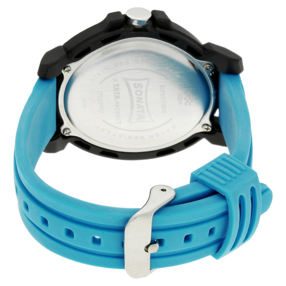 SF Digital Dial Silicone Strap Watch for Men