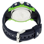 SF Quartz Analog Digital Black Dial Plastic Strap Watch for Men