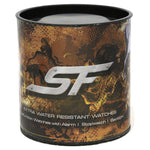 SF Quartz Analog Digital Black Dial Plastic Strap Watch for Men