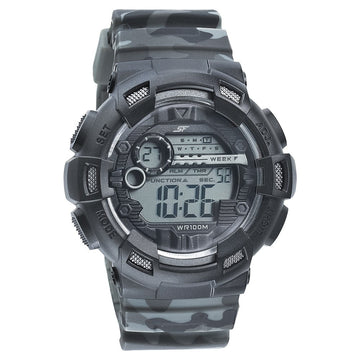 SF Digital Dial PU Strap Watch for Men