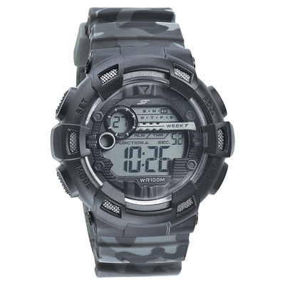 SF Digital Dial PU Strap Watch for Men