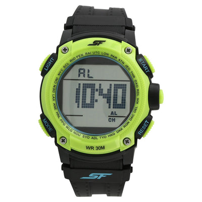 SF Super Fibre Digital Dial Plastic Strap Watch for Men