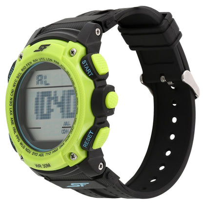 SF Super Fibre Digital Dial Plastic Strap Watch for Men