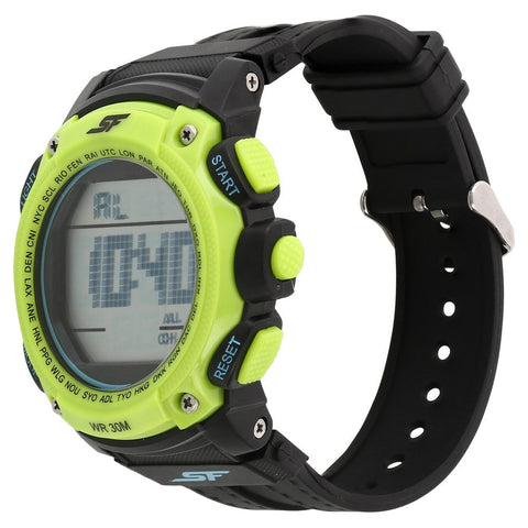 SF Super Fibre Digital Dial Plastic Strap Watch for Men