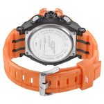 SF Digital Dial Orange PU Strap Watch for Men