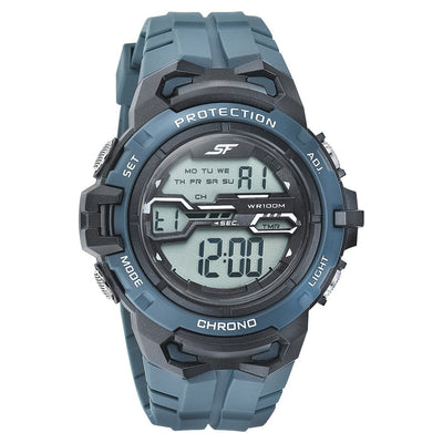 SF Digital Dial PU Strap Watch for Men