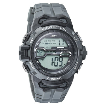 SF Digital Dial PU Strap Watch for Men