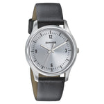 Sonata Quartz Analog Silver Dial Leather Strap Watch for Men