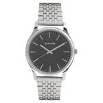 Sonata Quartz Analog Black Dial Stainless Steel Strap Watch for Men