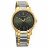 Sonata Traditional Essentials Quartz Analog Green Dial Stainless Steel Strap Watch for Men