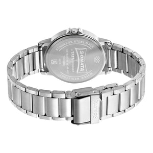 Sonata Essential 2020 Gents Strap Material Metal Dial Colour Grey 77083SM05