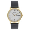 Sonata Quartz Analog with Day and Date White Dial Leather Strap Watch for Men