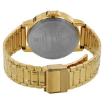 Sonata Quartz Analog with Day and Date Champagne Dial Stainless Steel Strap Watch for Men