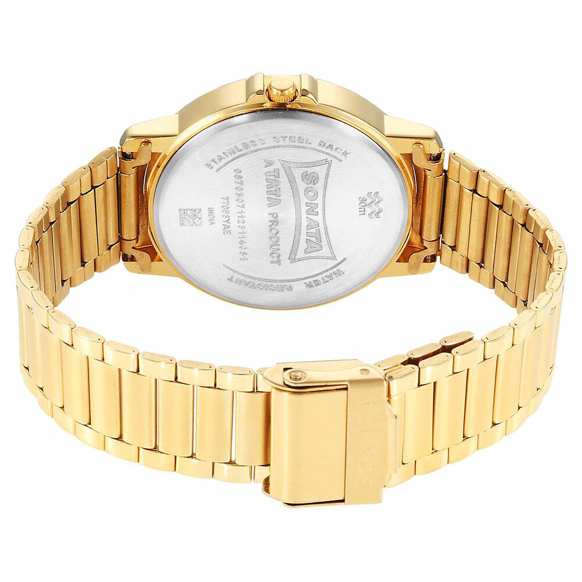 Sonata Traditional Essentials Quartz Analog Silver Dial Stainless Steel Strap Watch for Men