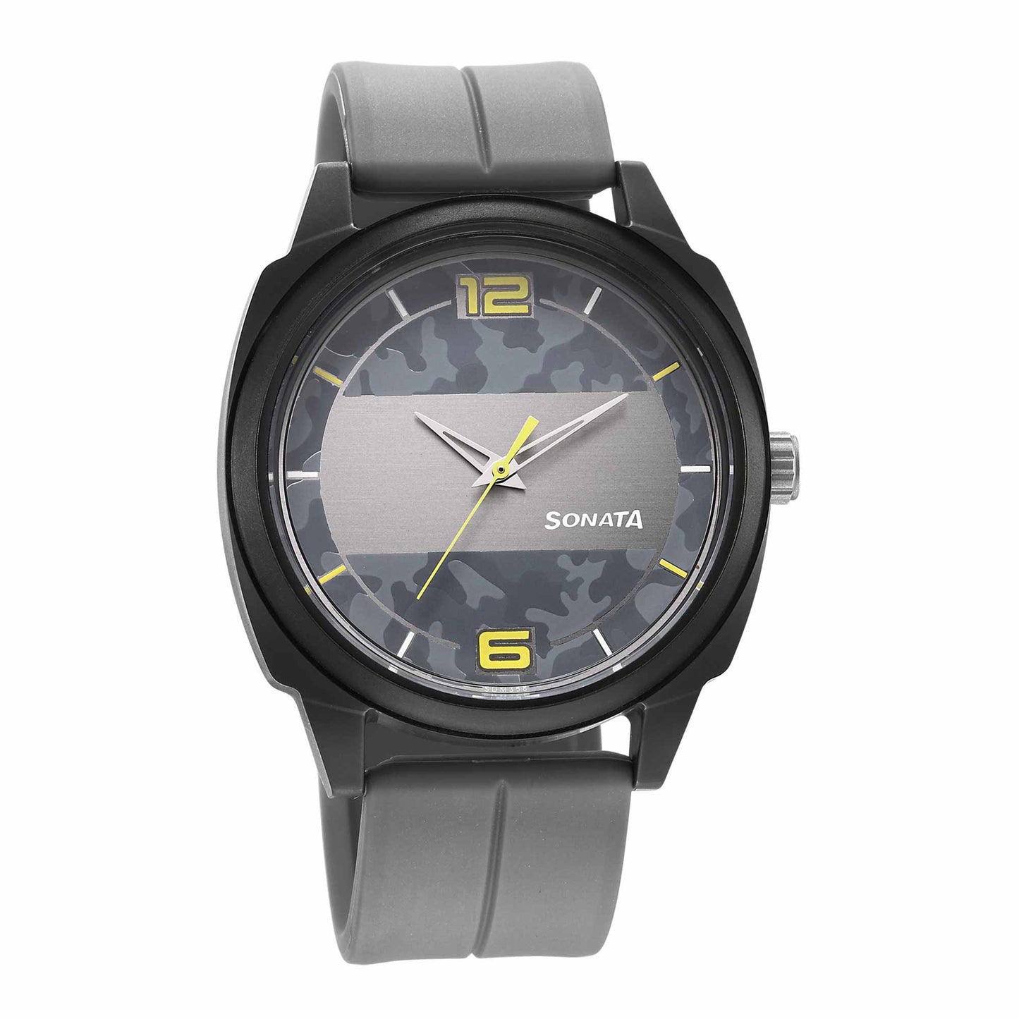 Camo Multicoloured Dial Plastic Strap Watch for Men