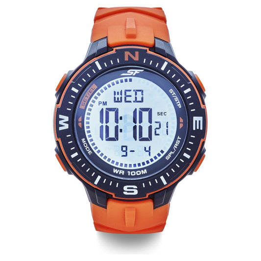 SF Digital Dial Silicone Strap Watch for Men