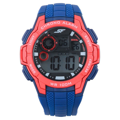 SF Digital Dial Silicone Strap Watch for Men