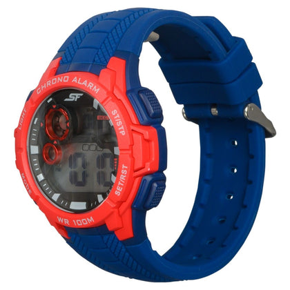 SF Digital Dial Silicone Strap Watch for Men