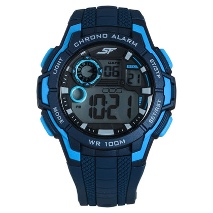 SF Digital Dial Silicone Strap Watch for Men
