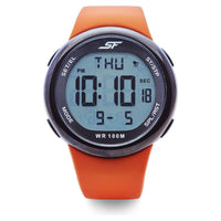SF Digital Dial Silicone Strap Watch for Men
