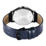 Sonata Aspire Quartz Analog Blue Dial Leather Strap Watch for Men