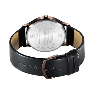 Sonata Aspire Quartz Analog Silver Dial Leather Strap Watch for Men