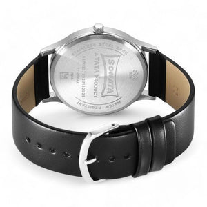 Sonata Aspire Quartz Analog Black Dial Leather Strap Watch for Men 77105SL14