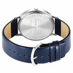 Sonata Aspire Quartz Analog Black Dial Blue Leather Strap Watch for Men