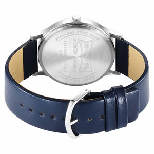 Sonata Aspire Quartz Analog Black Dial Blue Leather Strap Watch for Men