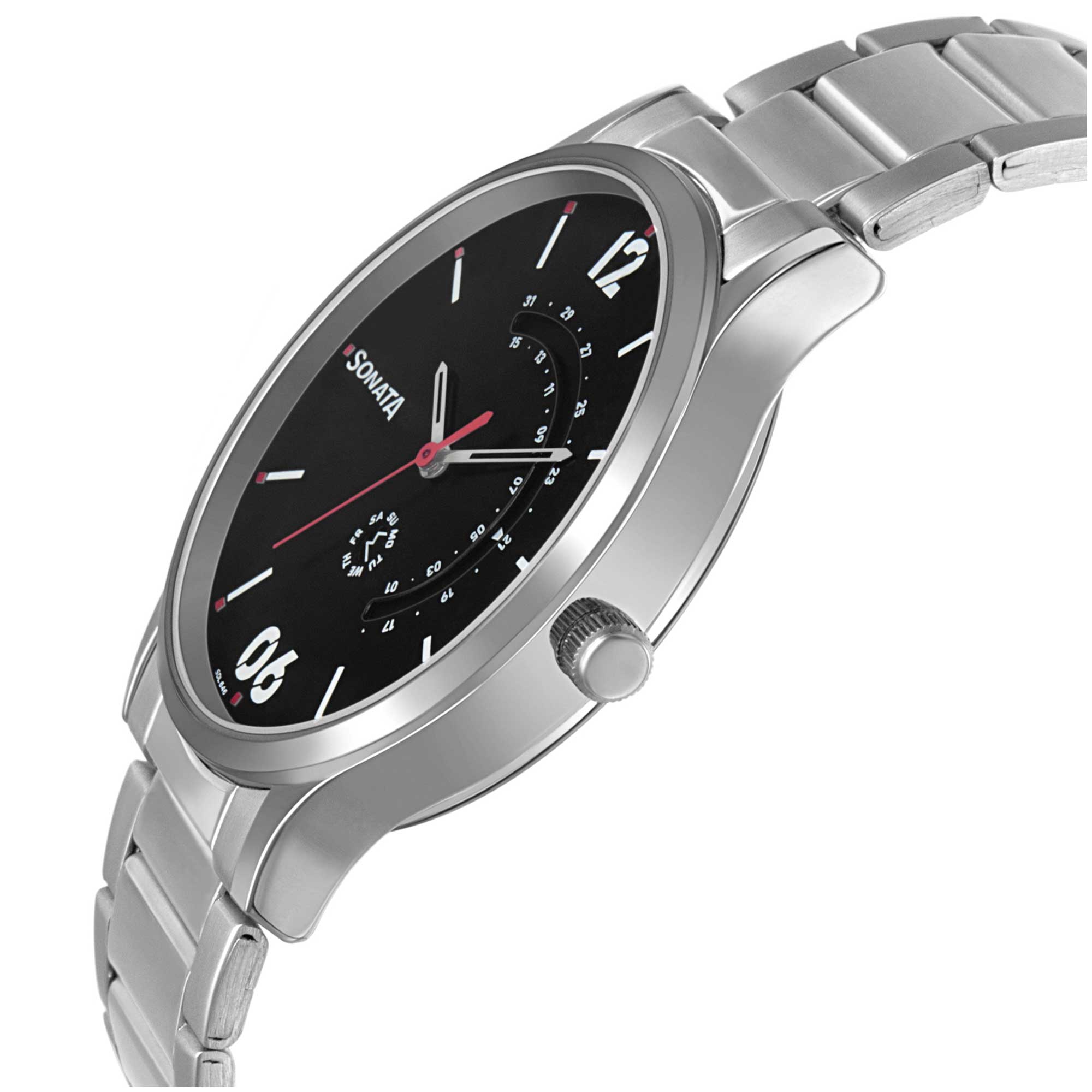 RPM Brown Dial Silver Stainless Steel Strap Watch 77105SM03