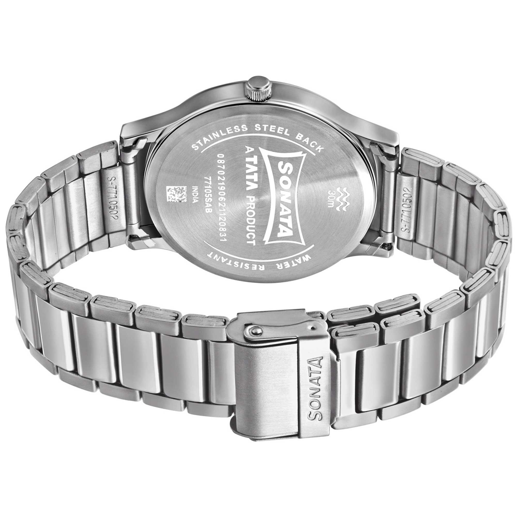 RPM Brown Dial Silver Stainless Steel Strap Watch 77105SM03
