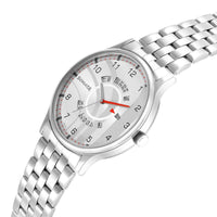 Sonata Workwear Silver Dial Stainless Steel Strap Analog Watch for Men