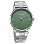 Sonata Aspire Quartz Analog Green Dial Silver Stainless Steel Strap Watch for Men