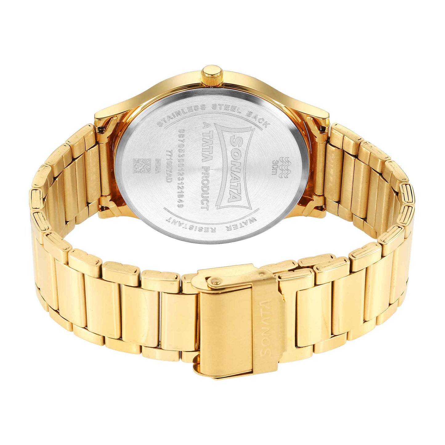 Sota Quartz Alog with Date Champagne Dial Watch for Men