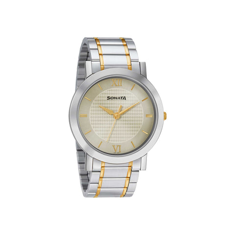 Champagne Dial Alog Watch