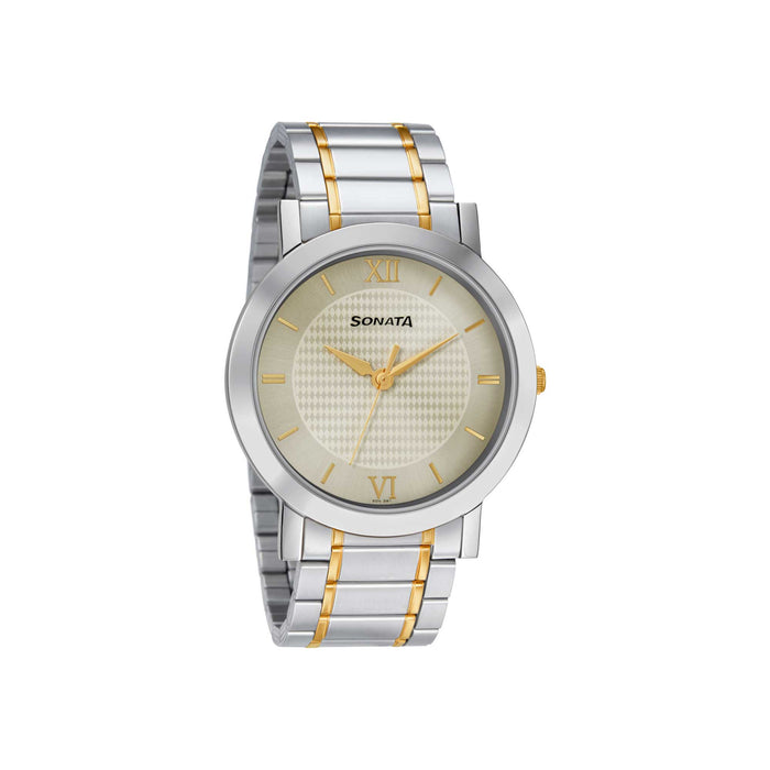 Champagne Dial Alog Watch